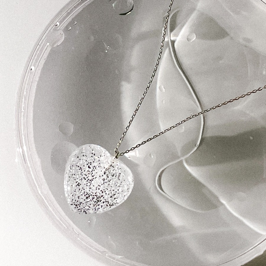 Water trace necklace /&quot;Snowball&quot;
